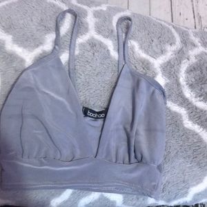 BooHoo Bralette , Grey (size US 2, UK 6, EUR 34)